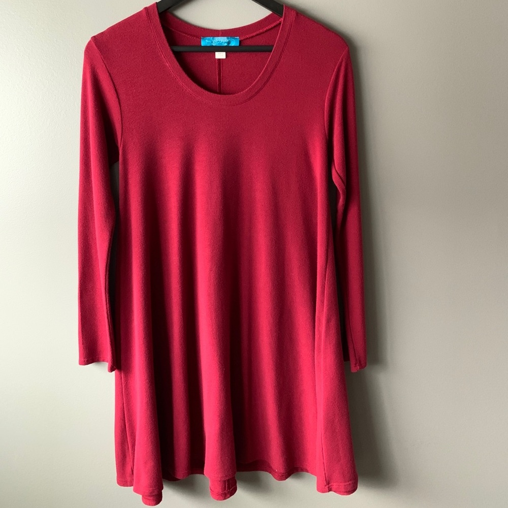 Francesca's flowy long sleeve dress